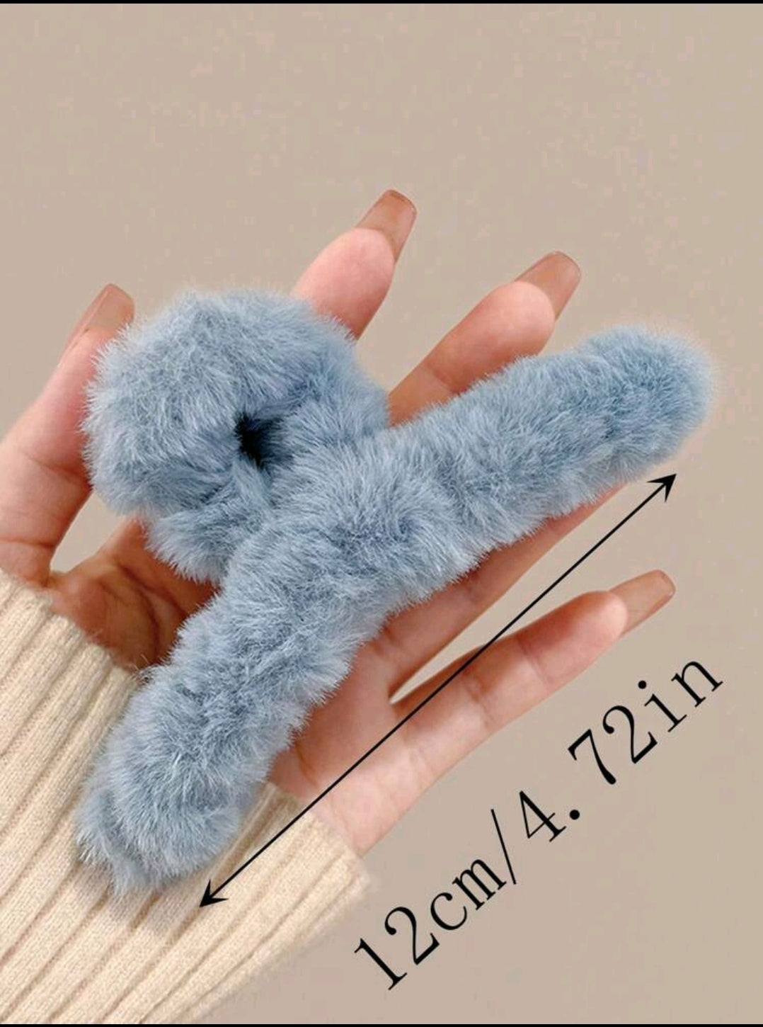 Fluffy claw clips